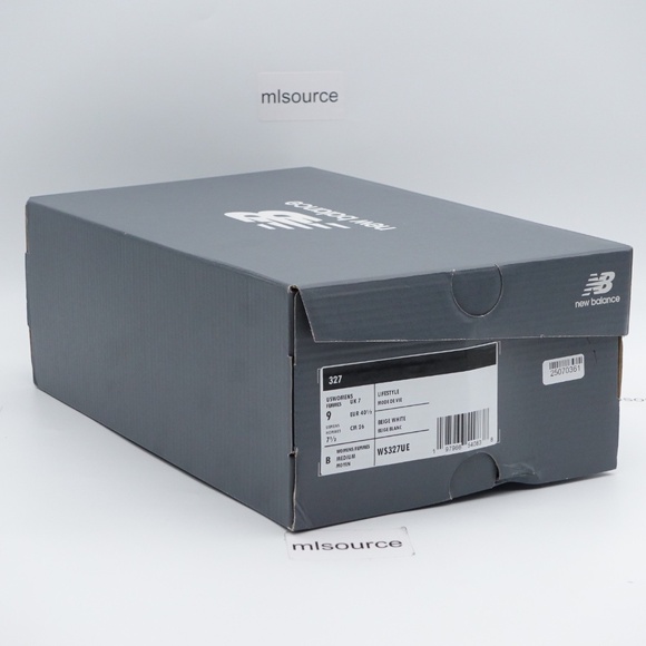 NEW Women's New Balance 327 Suede Sneakers WS327UE Angora/Sea Salt - Picture 7 of 9